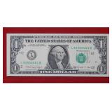 1988A $1 Federal Reserve Note Mint Error