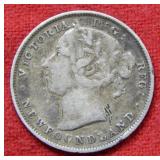 1900 Newfoundland 20 Cent Piece