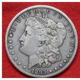 1893 CC Morgan Silver Dollar