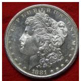1881 S Morgan Silver Dollar   ---  Proof Like