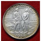 1938 Boone Silver Commemorative Half Dollar