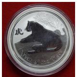 2010 Australia $1 Tiger 1 Ounce Silver