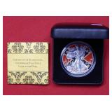 2017 American Eagle Colorized 1oz Silver RebelFlag