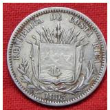 1893 Costa Rica 25 Centavos