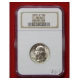 1953 S Washington Silver Quarter NGC MS66