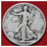 1923 S Walking Liberty Silver Half Dollar