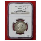 1961 Canada Half Dollar NGC  MS62