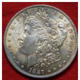 1887 Morgan Silver Dollar