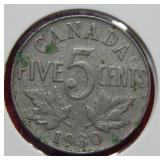 1930 Canada Nickel