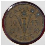 1943 Canada Nickel - Tombac
