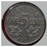 1934 Canada Nickel