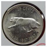 1967 Canada Silver Quarter
