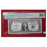 1935 D $1 Silver Certificate PMG 65 EPQ