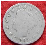 1905 Liberty V Nickel