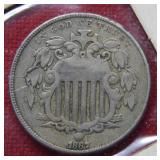 1867 Shield Nickel