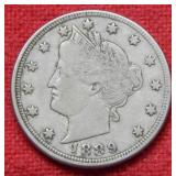 1889 Liberty V Nickel