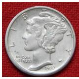 1937 D Mercury Silver Dime