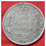 1905 India Silver Rupee