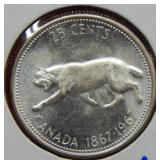 1967 Canada Silver Quarter