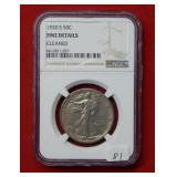1920 S Walking Liberty Silver Half Dollar NGC Fine