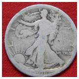 1916 Walking Liberty Silver Half Dollar