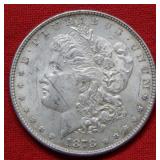1878 Morgan Silver Dollar 7 Tail Feathers Scratch