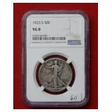 1923 S Walking Liberty Silver Half Dollar NGC  VG8