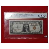 1935 A $1 Silver Certificate Hawaii PCGS 63 PPQ