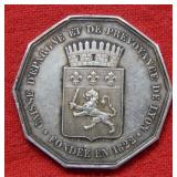 Unknown Silver Octagon Sided Commemorative