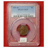 1931 D Lincoln Wheat Cent PCGS VF35