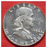 1954 Franklin Silver Half Dollar Proof