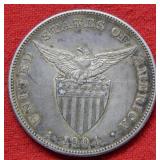 1904 S Philippines Silver Peso