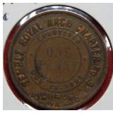 1892 Token - Masonic