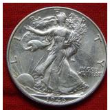 1946 S Walking Liberty Silver Half Dollar