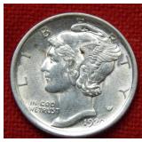 1920 Mercury Silver Dime