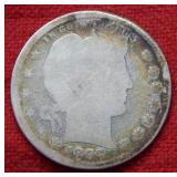 1897 S Barber Silver Quarter
