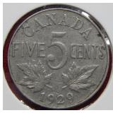 1929 Canada Nickel
