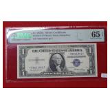 1935 E $1 Silver Certificate Star Note PMG 65 EPQ
