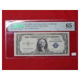 1935 G $1 Silver Certificate Star Note PMG 65 EPQ
