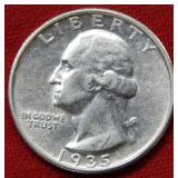 1935 D Washington Silver Quarter