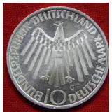 1972 German Silver 10 Mark