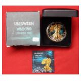 2016 American Eagle 1oz Silver Colorized Halloween