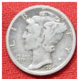 1926 S Mercury Silver Dime