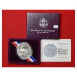 Ben Franklin Firefighters Silver Medal