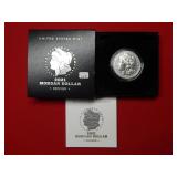 2021 D Morgan Silver Dollar -- Box & COA