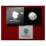 2021 S Morgan Silver Dollar - Box & COA