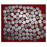 (100) 1943 Lincoln Steel Cents