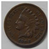 1908 S Indian Head Cent