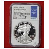2014 W American Eagle NGC PF70 1 Ounce Silver