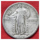 1918 D Standing Liberty Silver Quarter